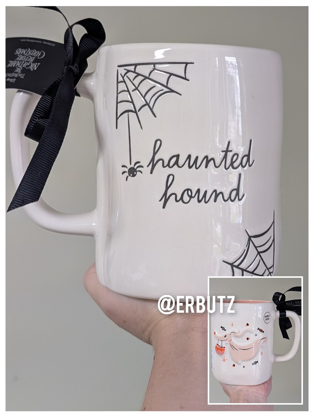 Rae Dunn x Disney The Nightmare Before Christmas HAUNTED HOUND Zero Mug 🕸️🐕